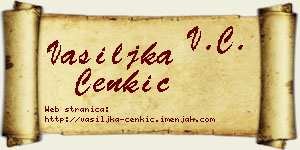 Vasiljka Cenkić vizit kartica
